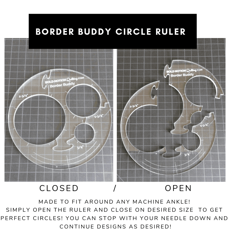 Border Buddy Circle Ruler High - Bold Notion Quilting