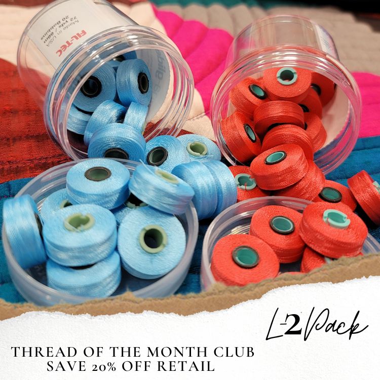 L Magna Bobbin - 2 jar Pack Thread of the Month - Bold Notion Quilting