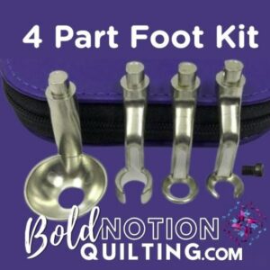 APQS QUICK CHANGE 4 Part Foot Kit - For Square throat Machines