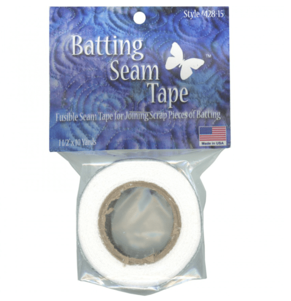 Batting Seam Tape 1.5" wideguide Bold Notion Quilting
