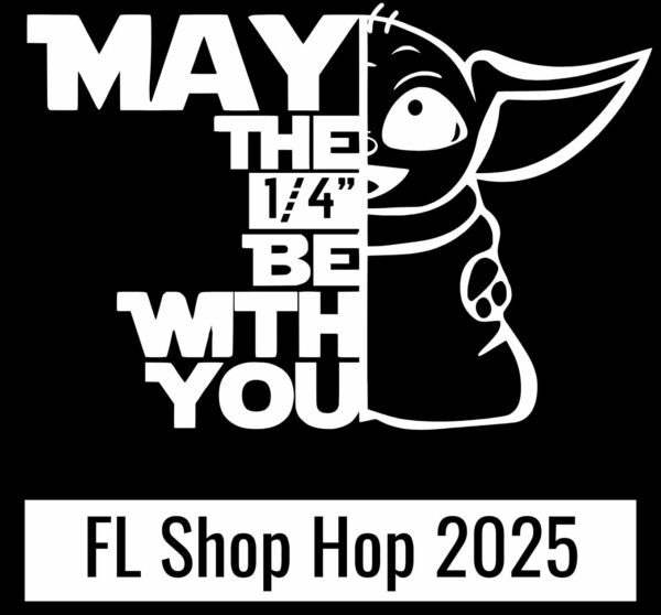 May the 1/4" Be with you - Decal White