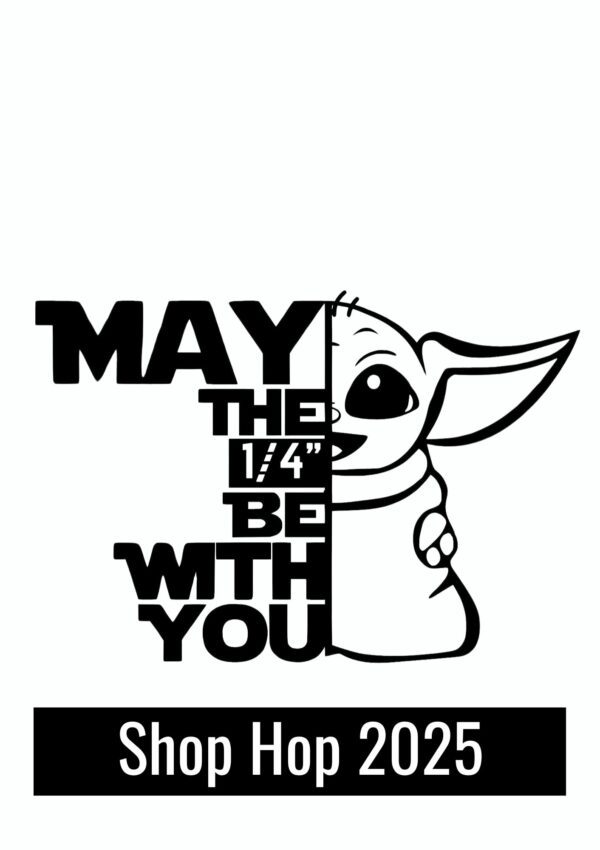 May the 1/4" Be with you - Decal Black