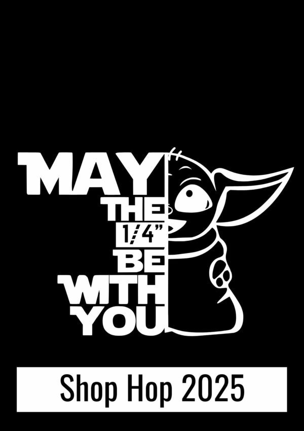 May the 1/4" Be with you - Decal White