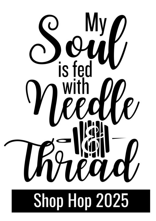 My Soul is fed with Needle and Thread- Decal Black