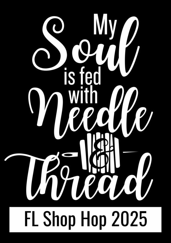 My Soul is fed with Needle and Thread - Decal White