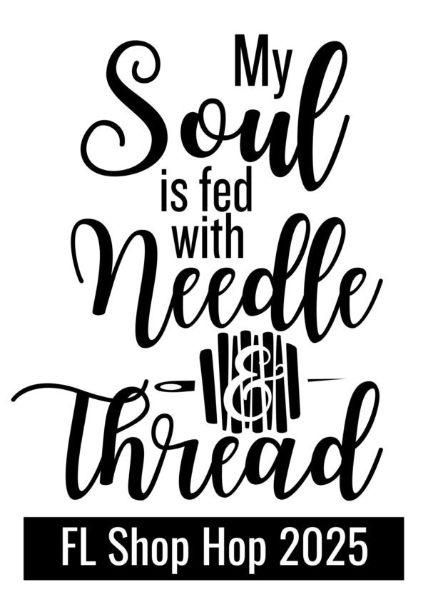 My Soul is fed with Needle and Thread- Decal Black