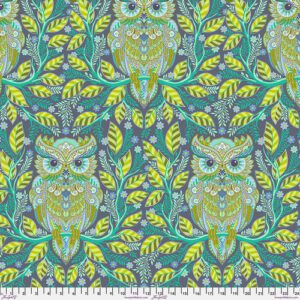 Hootie Patootie Green Owls -Tula Pink