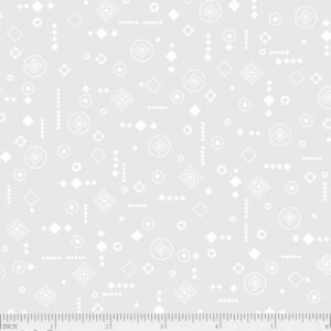 Ramblings White on White Spaced Shapes