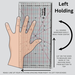 Mirra Straightedge Quilting Ruler - Image 3