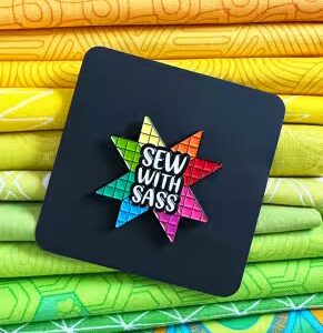 Enamel Pin Sassafras Lane Sew with Sass