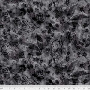 Botanics 108" Batik Foliage Dark Silver
