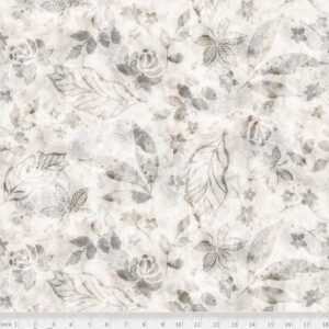 Botanics 108" Batik Foliage Light Silver