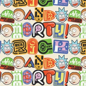 Rick and Morty-Cream Stickers
