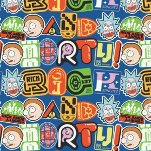 Rick and Morty-Navy Stickers