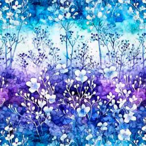 Fantasia Floral Ombre Purple 108" Pre-Order 11/01/25