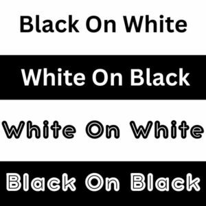 Black and White Fabric Prints