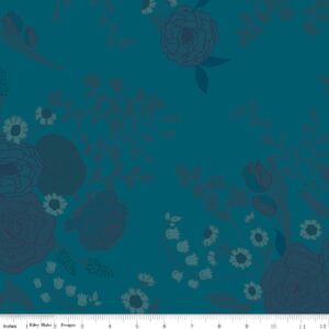 3 Yard by 108" Precut First Blooms Denim