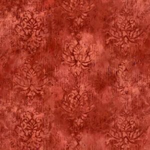 Distressed Damask Red 108"