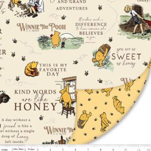2 Yard x 58"/ 60" Winnie The Pooh Double Lush Velvet