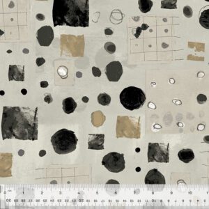 Spotted Graffiti Winter White 108"