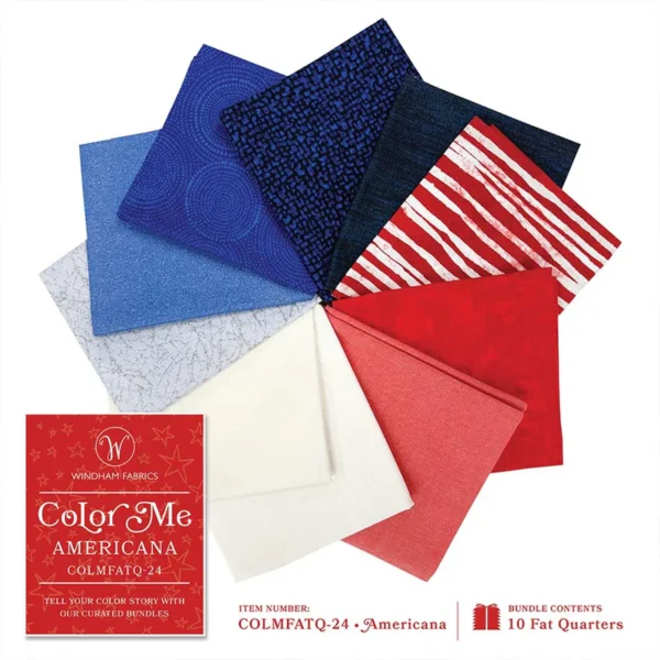Americana Color Me - Fat Quarter Bundle - Bold Notion Quilting