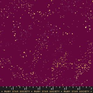 Ruby Star Speckled Metallic Purple Velvet