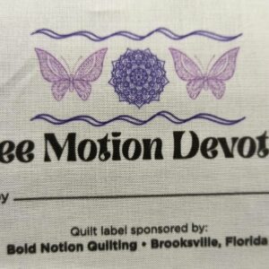 4"x 6" Free Motion Devotion-BNQ Quilt Label