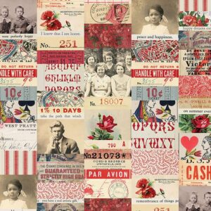 Red Collage-Tim Holtz