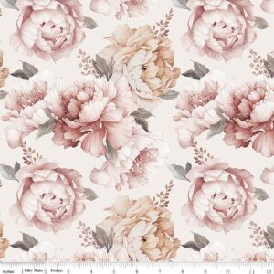 Daybreak on the Prairie Peonies Cream 108"