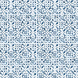 Blue Italian Citrus Tiles 118"