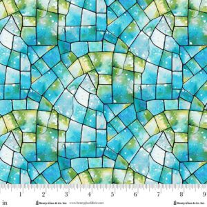 Turquoise Green Kaleidoscope 108"