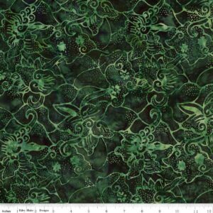 Batik Vibrant Pointillism Malachite 108"